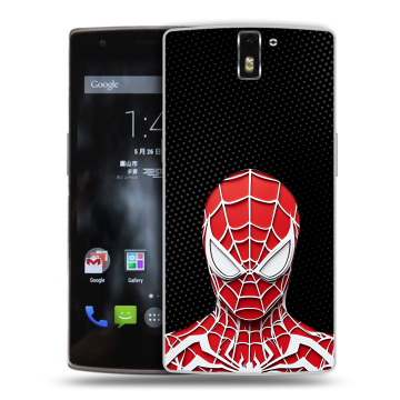 Силиконовый чехол на OnePlus One с принтом человек паук spiderman