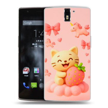 Силиконовый чехол на OnePlus One с принтом для девочек