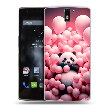 Силиконовый чехол на OnePlus One с принтом Панда