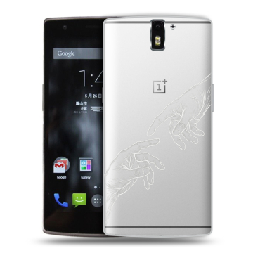 Силиконовый чехол на OnePlus One с принтом Сотворение мира