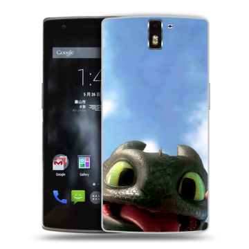 Силиконовый чехол на OnePlus One с принтом Как приручить дракона
