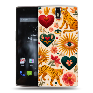 Силиконовый чехол на OnePlus One с принтом Модный принт