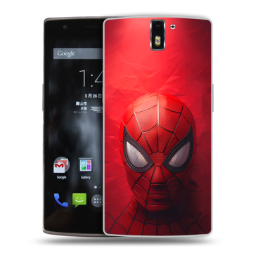 Силиконовый чехол на OnePlus One с принтом Spiderman Человек паук