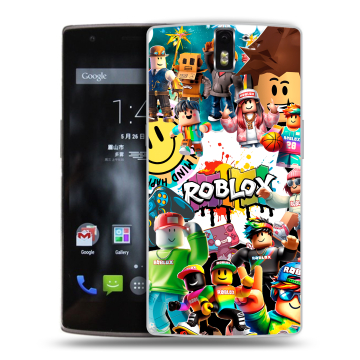 Силиконовый чехол на OnePlus One с принтом Roblox Роблокс