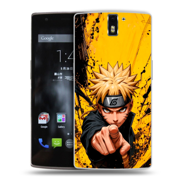 Силиконовый чехол на OnePlus One с принтом Naruto Наруто