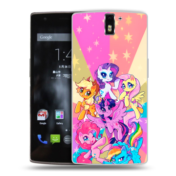 Силиконовый чехол на OnePlus One с принтом My little pony Дружба чудо