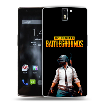 Силиконовый чехол на OnePlus One с принтом PUGB ПАГБ