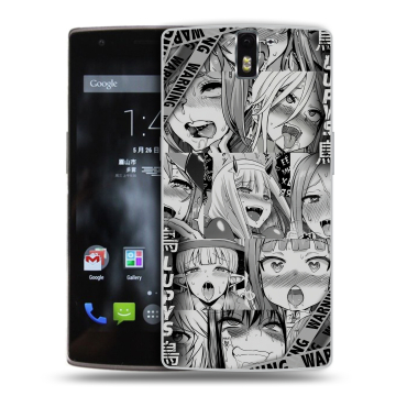 Силиконовый чехол на OnePlus One с принтом Ahegao Ахегао Аниме Силиконовый чехол на OnePlus One с принтом Ahegao Ахегао Аниме