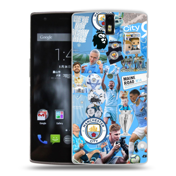 Силиконовый чехол на OnePlus One с принтом Man City Манчестер Сити Силиконовый чехол на OnePlus One с принтом Man City Манчестер Сити