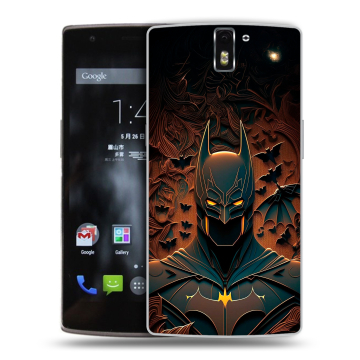 Силиконовый чехол на OnePlus One с принтом Batman Бэтмен Силиконовый чехол на OnePlus One с принтом Batman Бэтмен