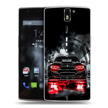 Силиконовый чехол на OnePlus One с принтом BMW БМВ