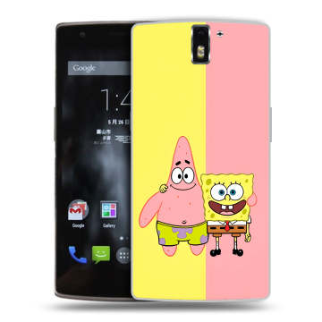Силиконовый чехол на OnePlus One с принтом Спанч боб Спанчбоб