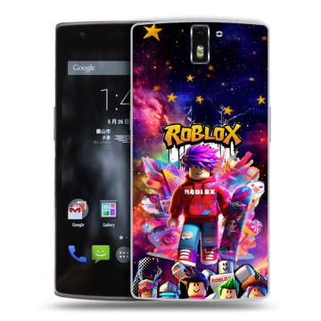 Силиконовый чехол на OnePlus One с принтом Roblox Роблокс