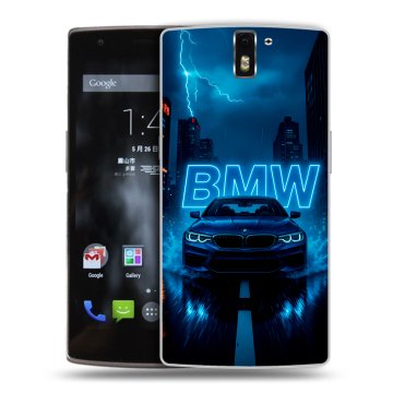Силиконовый чехол на OnePlus One с принтом BMW БМВ
