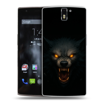 Силиконовый чехол на OnePlus One с принтом Волк Силиконовый чехол на OnePlus One с принтом Волк