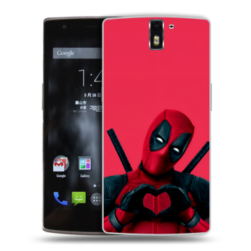 Силиконовый чехол на OnePlus One с принтом Дедпул Deadpool