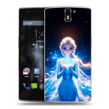 Силиконовый чехол на OnePlus One с принтом Холодное сердце Frozen