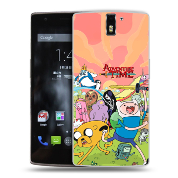Силиконовый чехол на OnePlus One с принтом Adventure time Время приключений Силиконовый чехол на OnePlus One с принтом Adventure time Время приключений