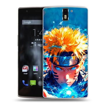 Силиконовый чехол на OnePlus One с принтом Аниме Наруто Naruto
