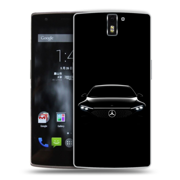 Силиконовый чехол на OnePlus One с принтом Mercedes Мерседес