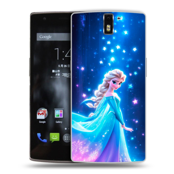 Силиконовый чехол на OnePlus One с принтом Холодное сердце Frozen