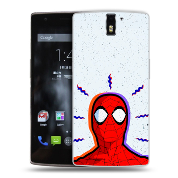 Силиконовый чехол на OnePlus One с принтом Spiderman Человек паук Силиконовый чехол на OnePlus One с принтом Spiderman Человек паук
