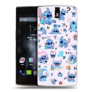 Силиконовый чехол на OnePlus One с принтом Лило и Стич Силиконовый чехол на OnePlus One с принтом Лило и Стич