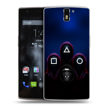 Силиконовый чехол на OnePlus One с принтом Игра Кальмара Силиконовый чехол на OnePlus One с принтом Игра Кальмара