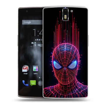 Силиконовый чехол на OnePlus One с принтом Spiderman Человек паук