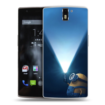 Силиконовый чехол на OnePlus One с принтом Миньоны