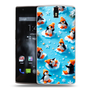 Силиконовый чехол на OnePlus One с принтом Новый год Силиконовый чехол на OnePlus One с принтом Новый год