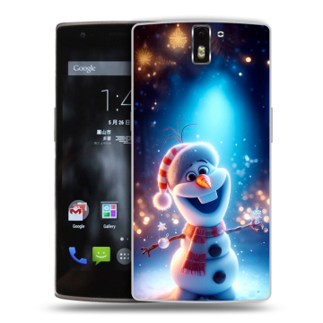 Силиконовый чехол на OnePlus One с принтом Новый год Силиконовый чехол на OnePlus One с принтом Новый год