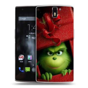 Силиконовый чехол на OnePlus One с принтом Новый год Силиконовый чехол на OnePlus One с принтом Новый год