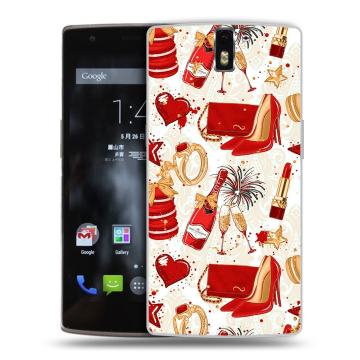 Силиконовый чехол на OnePlus One с принтом Новый год Силиконовый чехол на OnePlus One с принтом Новый год