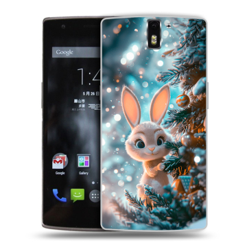 Силиконовый чехол на OnePlus One с принтом Новый год Силиконовый чехол на OnePlus One с принтом Новый год