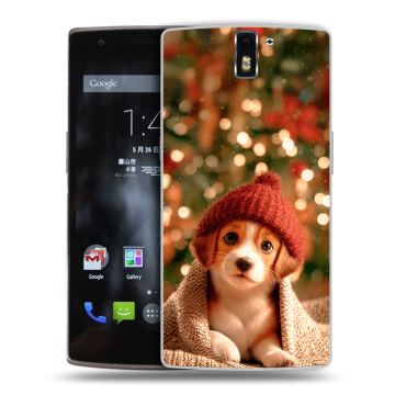 Силиконовый чехол на OnePlus One с принтом Новый год Силиконовый чехол на OnePlus One с принтом Новый год