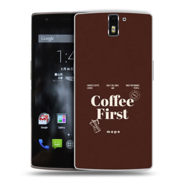 Силиконовый чехол на OnePlus One с принтом женский