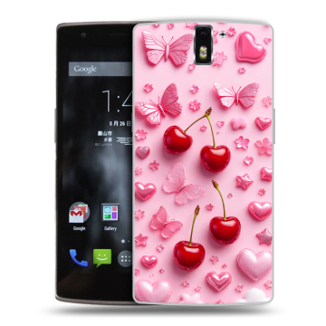 Силиконовый чехол на OnePlus One с принтом для девочек