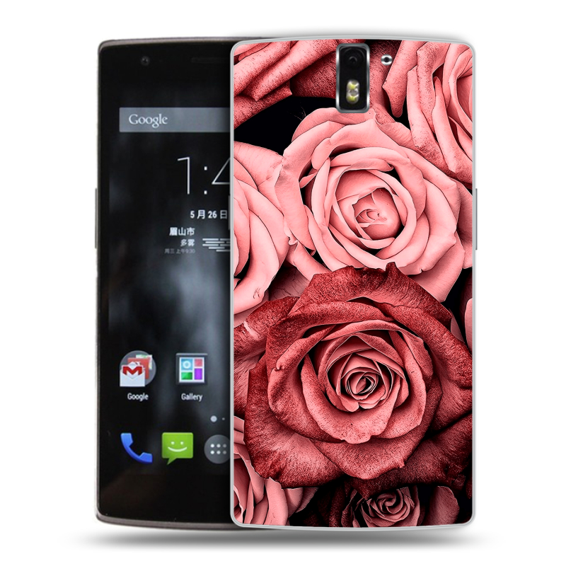 Силиконовый чехол на OnePlus One с принтом Цветы розы Силиконовый чехол на OnePlus One с принтом Цветы розы