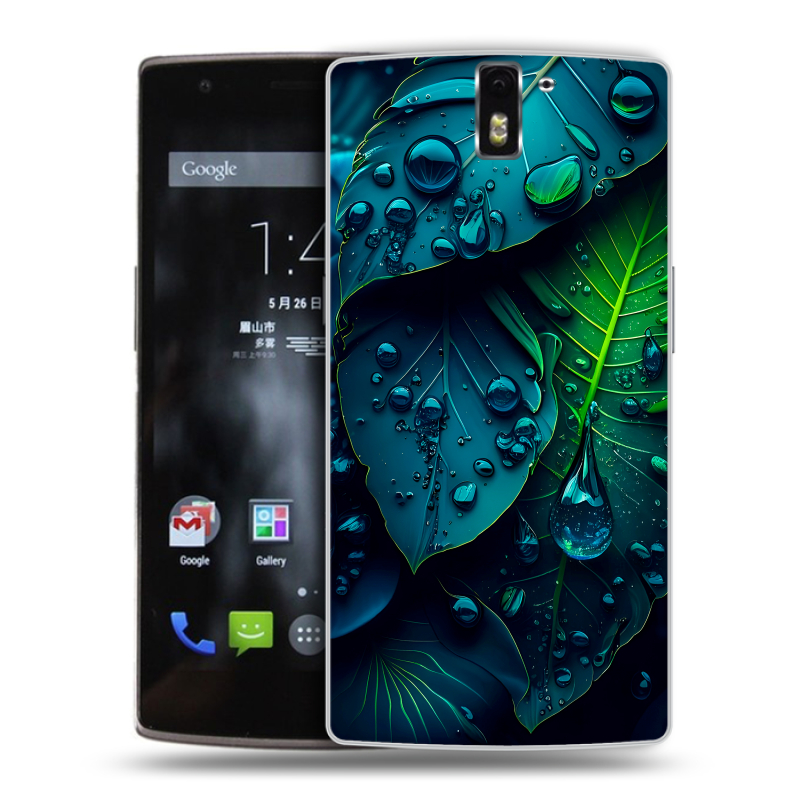 Силиконовый чехол на OnePlus One с принтом Листья Силиконовый чехол на OnePlus One с принтом Листья
