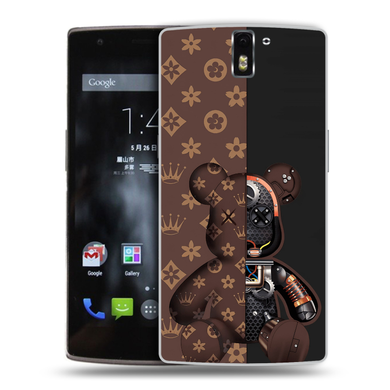 Силиконовый чехол на OnePlus One с принтом Луи робот Силиконовый чехол на OnePlus One с принтом Луи робот