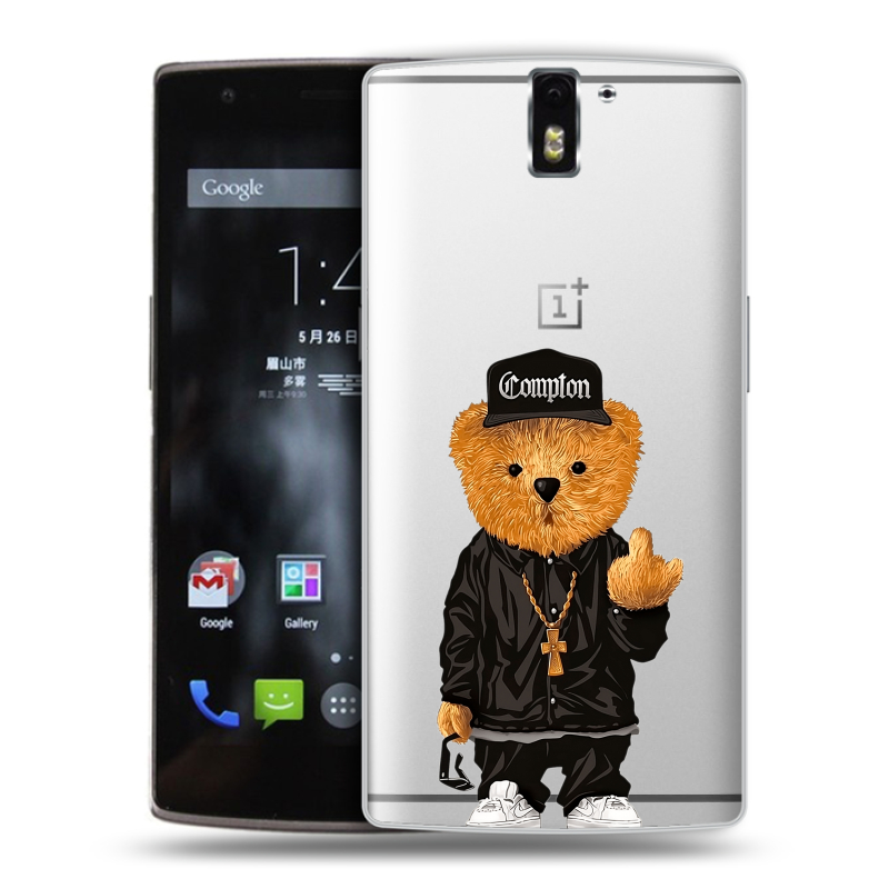 Силиконовый чехол на OnePlus One с принтом Плюшевый медведь Силиконовый чехол на OnePlus One с принтом Плюшевый медведь
