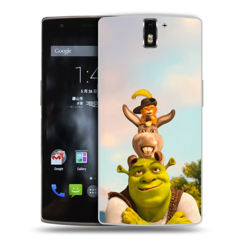 Силиконовый чехол на OnePlus One с принтом Шрек Shrek Силиконовый чехол на OnePlus One с принтом Шрек Shrek