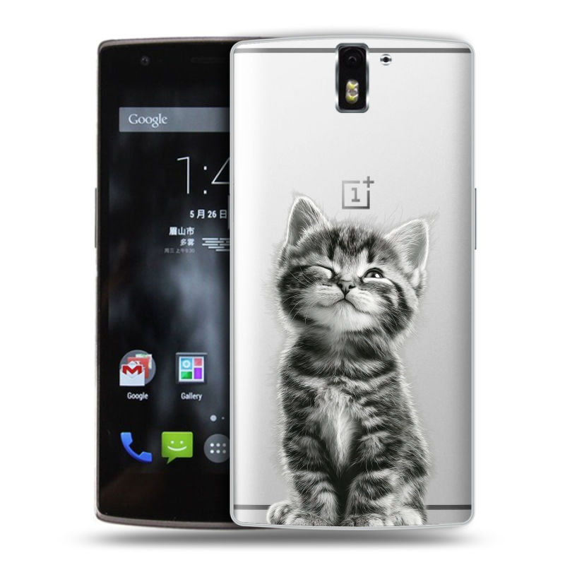 Силиконовый чехол на OnePlus One с принтом Котенок Силиконовый чехол на OnePlus One с принтом Котенок