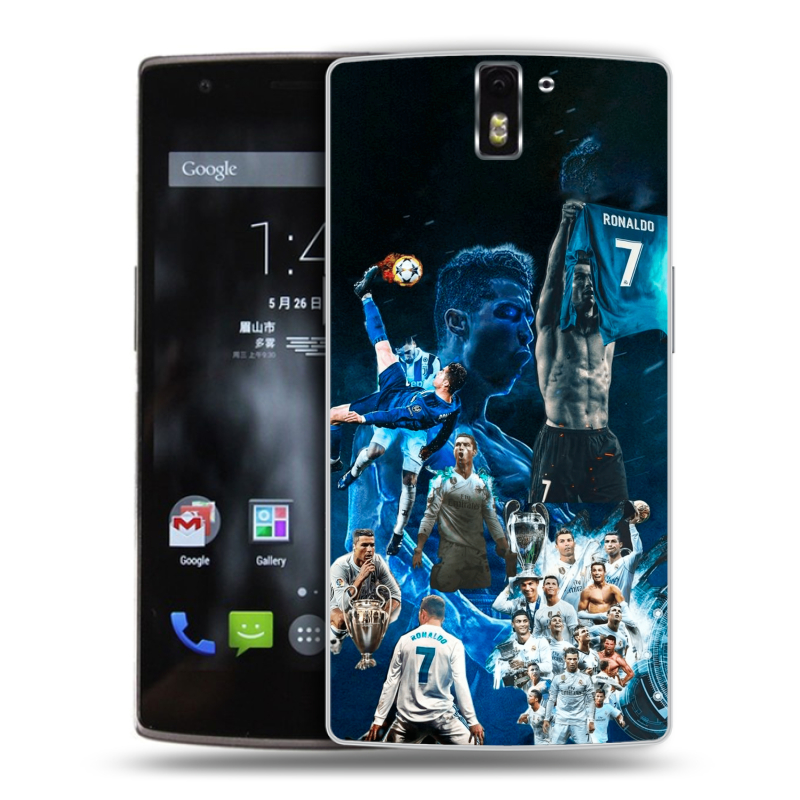 Силиконовый чехол на OnePlus One с принтом Реал Роналдо Силиконовый чехол на OnePlus One с принтом Реал Роналдо
