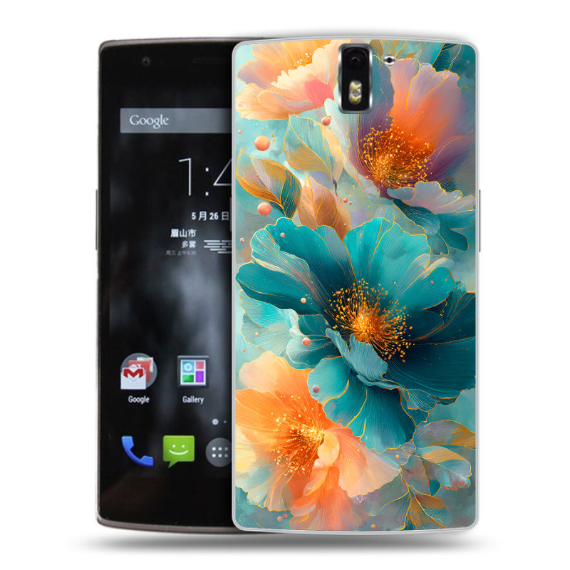 Силиконовый чехол на OnePlus One с принтом Цветы Силиконовый чехол на OnePlus One с принтом Цветы