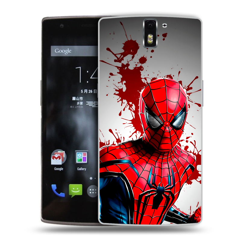 Силиконовый чехол на OnePlus One с принтом Spiderman Человек паук Силиконовый чехол на OnePlus One с принтом Spiderman Человек паук