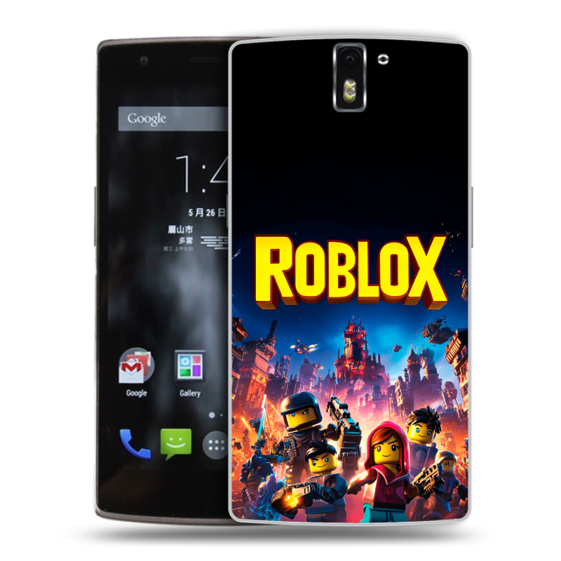 Силиконовый чехол на OnePlus One с принтом Roblox Роблокс Силиконовый чехол на OnePlus One с принтом Roblox Роблокс