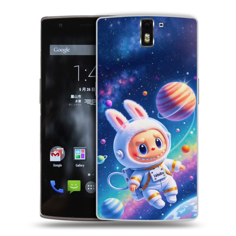 Силиконовый чехол на OnePlus One с принтом Labubu Лабубу Силиконовый чехол на OnePlus One с принтом Labubu Лабубу