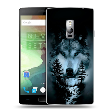 Пластиковый чехол на OnePlus 2 с принтом Лесной волк Пластиковый чехол на OnePlus 2 с принтом Лесной волк